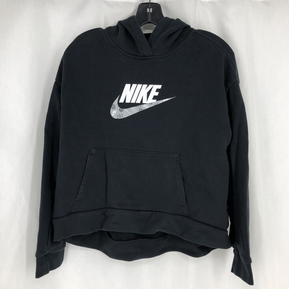 Nike Sportswear JD1 Pullover Hoodie Black DM0567 Extended Size XL + Youth